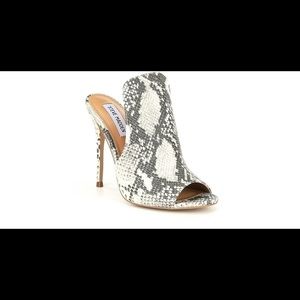 Steve Madden Sinful Snakeprint Mule Heel